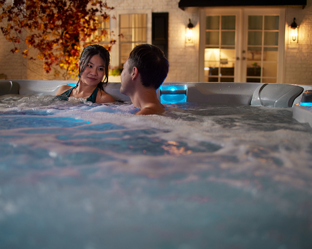 Sundance Spas Family in Hot Tub
