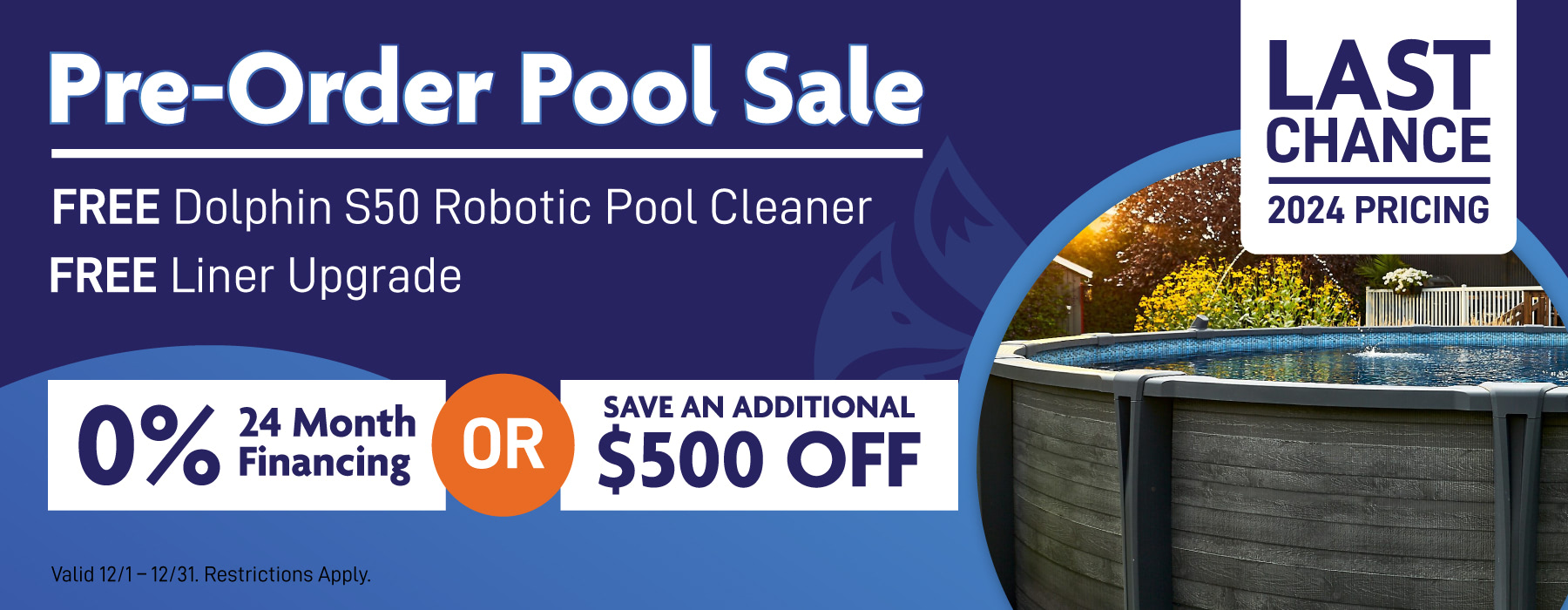 Pre-Order Pool Sale