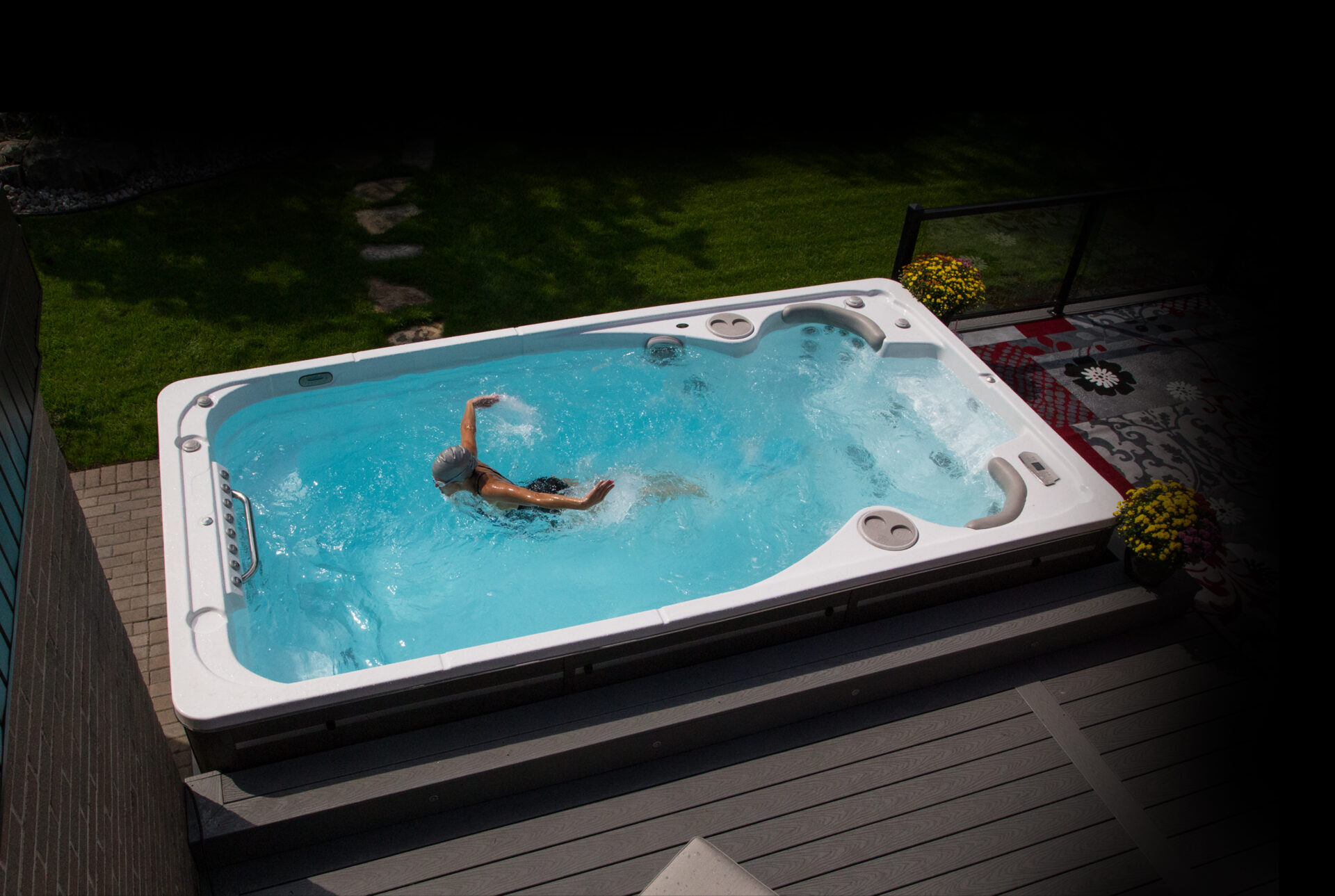 pages 9 10 installation with swimmer image