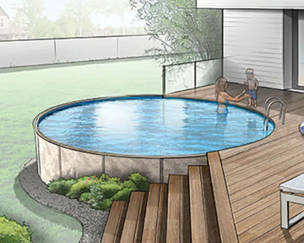 swim above ground optimum round pool